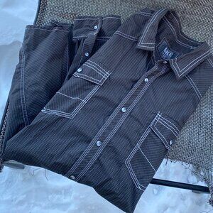 ~Men's BKE Athletic Fit Long Sleeve Graphite Shirt~XXL~NEW!~RARE!~